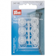 Set capse de cusut, 13mm, din plastic transparent - Prym  347161